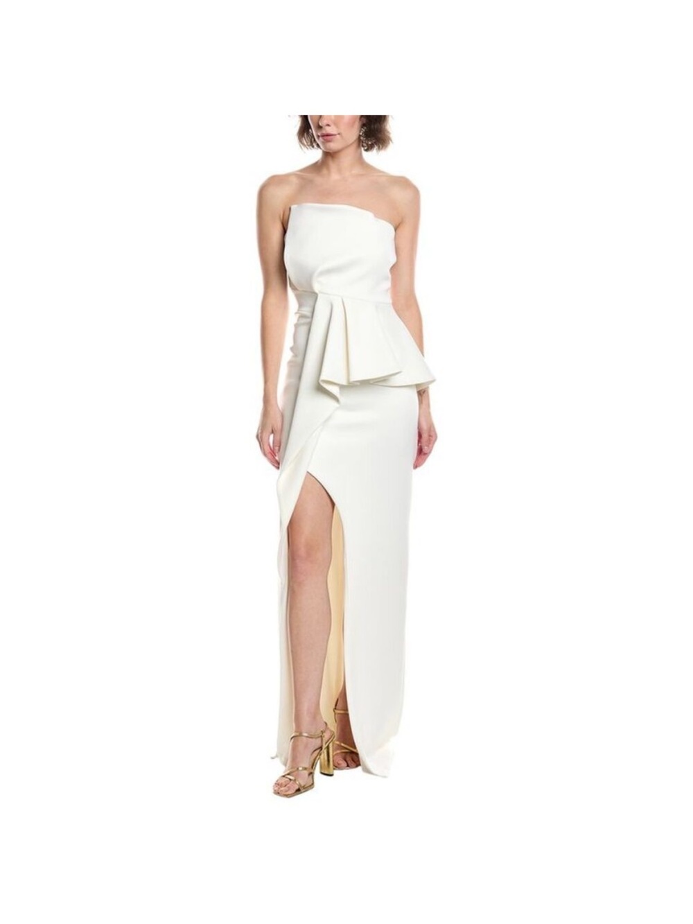 Black Halo Womens Jonas Gown, Off White Size 10